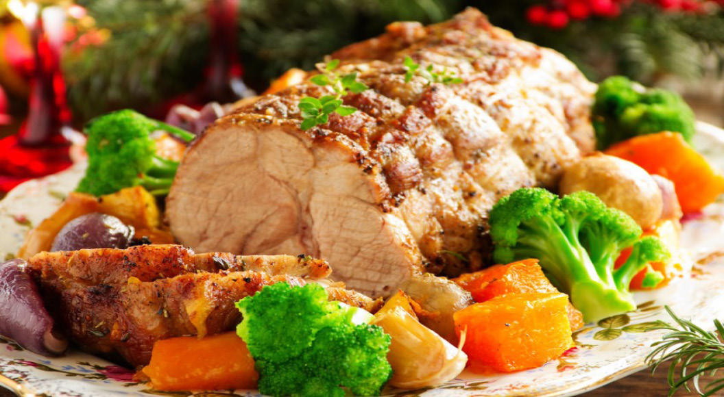 Delicious, Festive Pork Roast with Vegetables